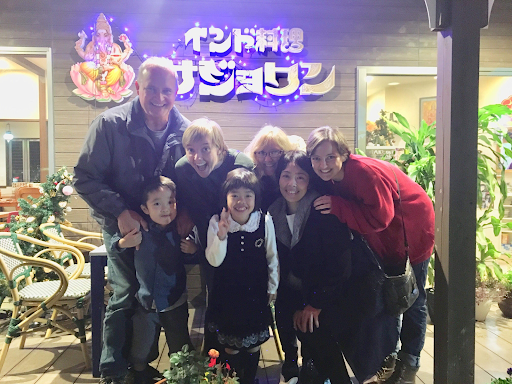 After dinner with our parents, Noriko, and her kids